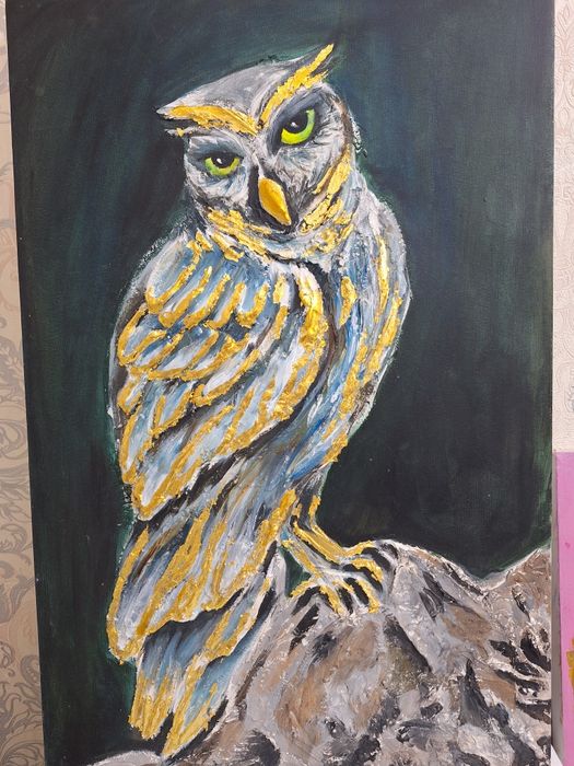 3д картина совы декоративная