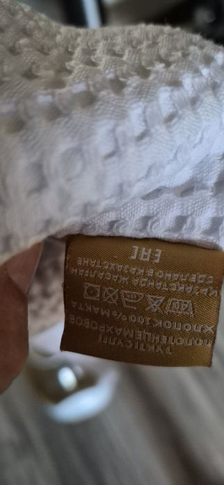 Белые вафельные халаты «мама + дочка»