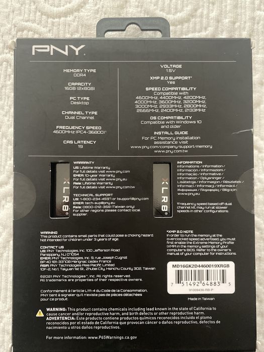 XLR8 Gaming16GB 4600MHz DDR4 RGB Sigilat