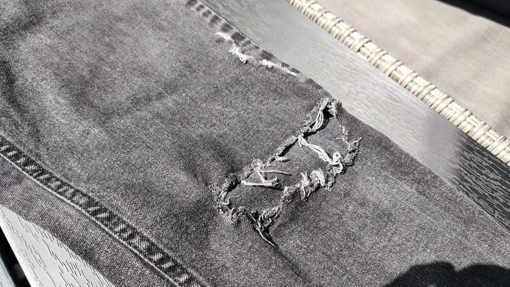 Blugi Zara Man slim fit gri charcoal marime 42