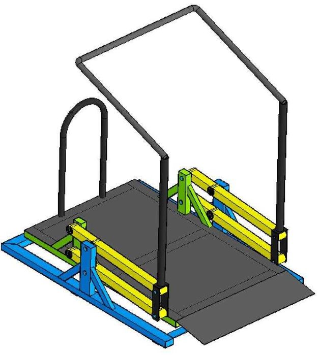 Уличные тренажёры для инвалидов-колясочников. KiF