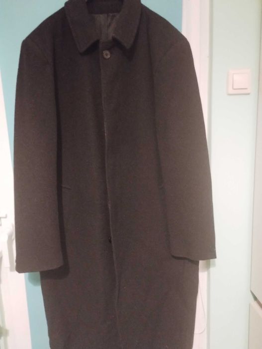Мъжко дълго вълнено палто Handsome man