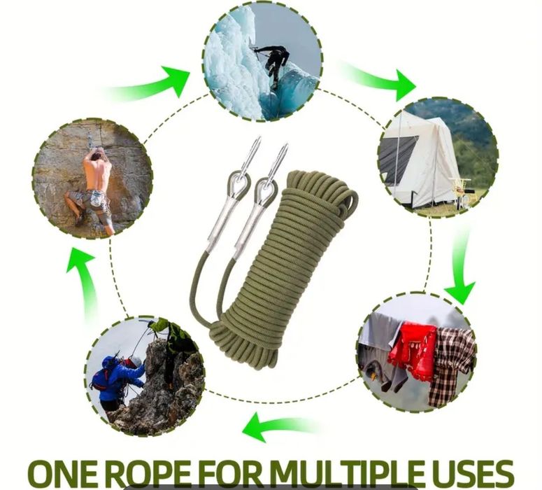 Fraghie alpinism de 8mm, 20m lungime