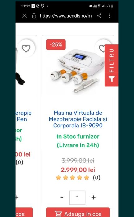 Aparat mezoterapie virtuala