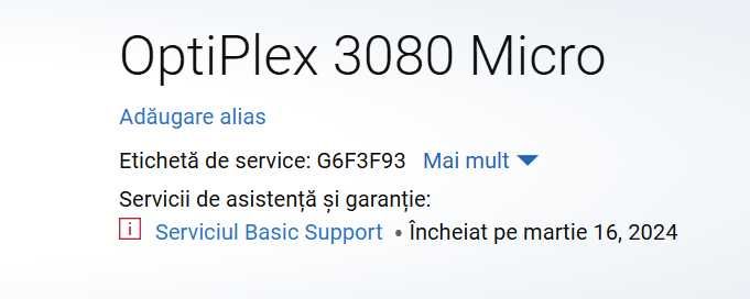 Dell 3080 Micro - Intel i5 10500T , 16GB RAM, SSD 256GB m2 + SSD 1TB Samsung + Licenta W11 PRO