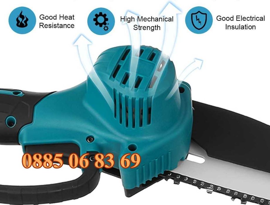 Акумулаторна мини резачка 36V 8Ah, акумулаторен трион, шина 15 см