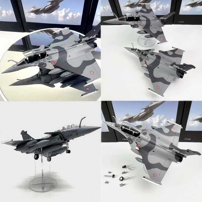 Macheta avion metalica Rafale B Nato scara 1:72 21 cm