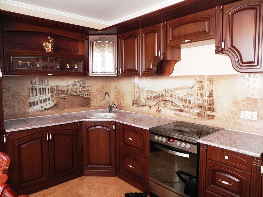 Скинали Стеклянные Кухонные фартуки