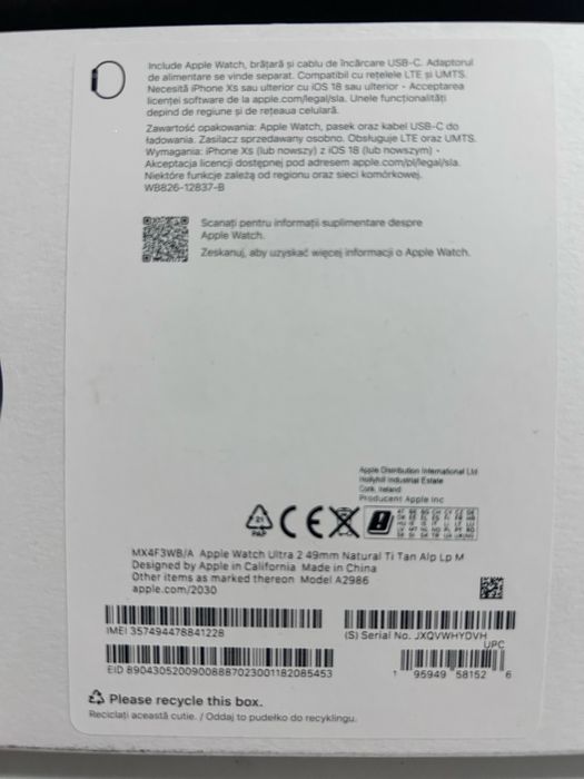 Apple Watch Ultra 2 GPS  Celullar 49mm