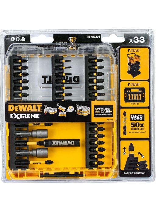 Комплект битове и накрайници DeWALT  DT70742T-QZ  EXTREME -33 части