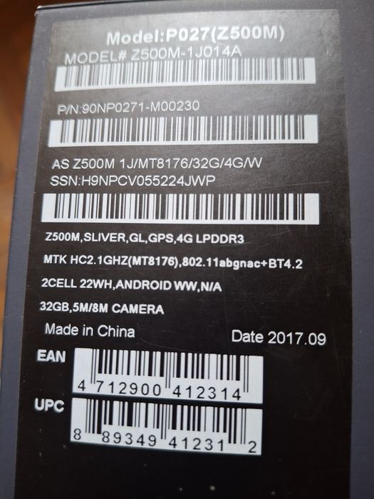 Asus ZenPad 3S 10 , 32gb,4G