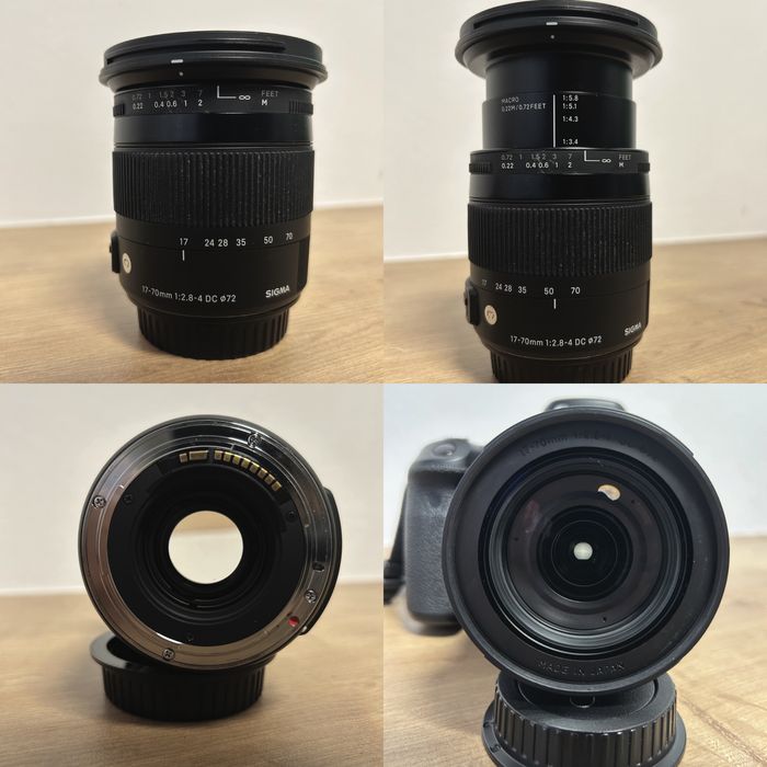 Canon 70D + Sigma 17-70 + Canon 24-70 + Canon 85 + Canon 70-300+filtre