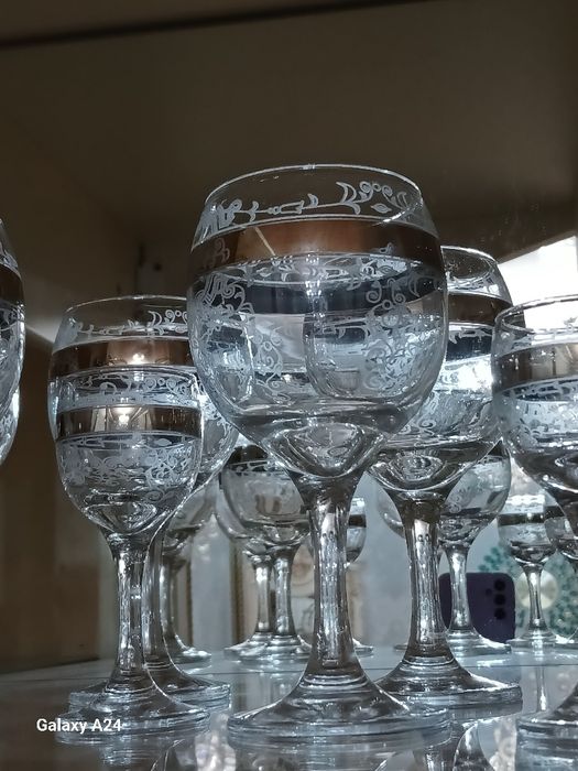 Фужеры гусь, конфетница