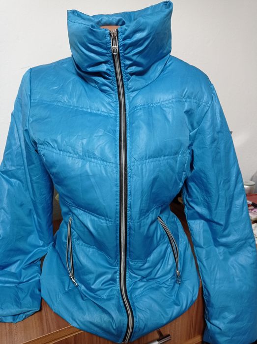 Geacă de fâș albastră Guess