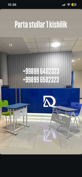 Parta stullar maktab oquv markaz uchun.|| Парта и стул школный,