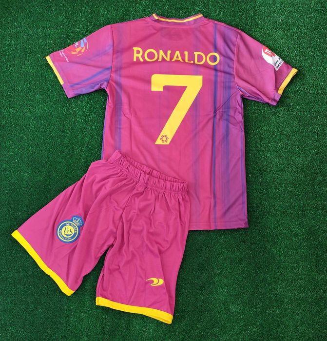 Детски екип Ал Насър Роналдо Португалия мъжка детска футболна фланелка