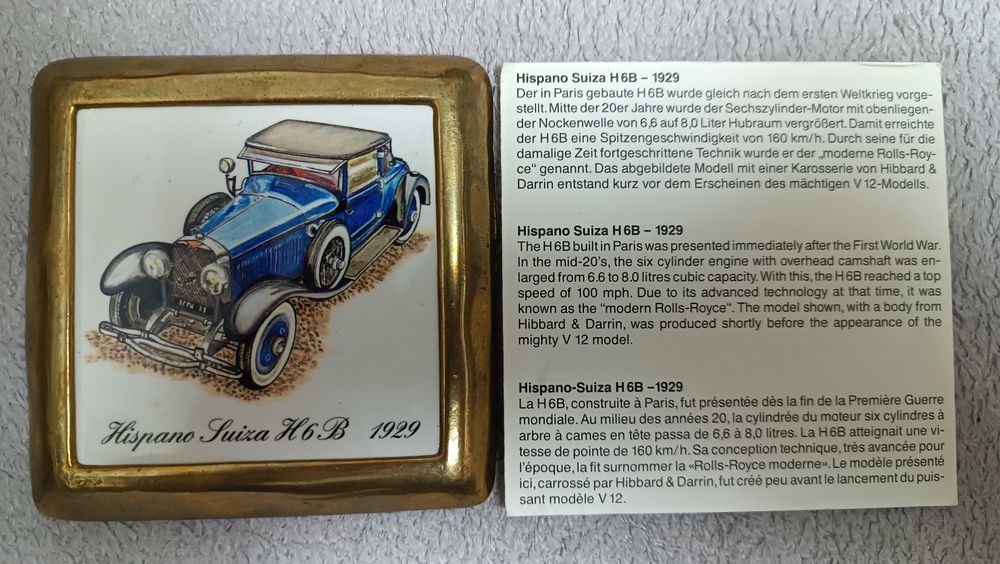 Plachete ceramica mașini de epoca