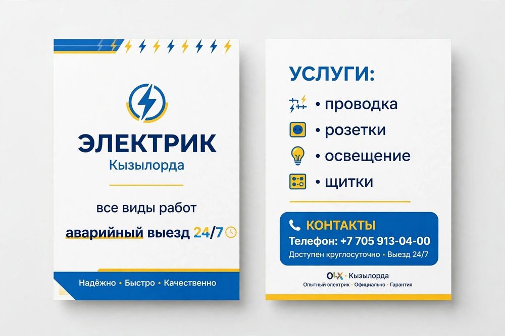 Мастер электрик, универсал.