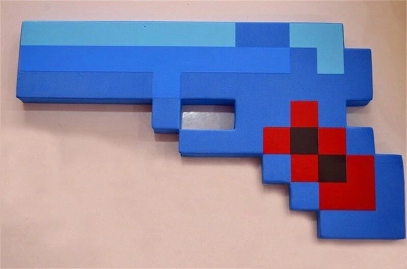 Jucarie pistol, arma minecraft plus/ burete cadou craciun