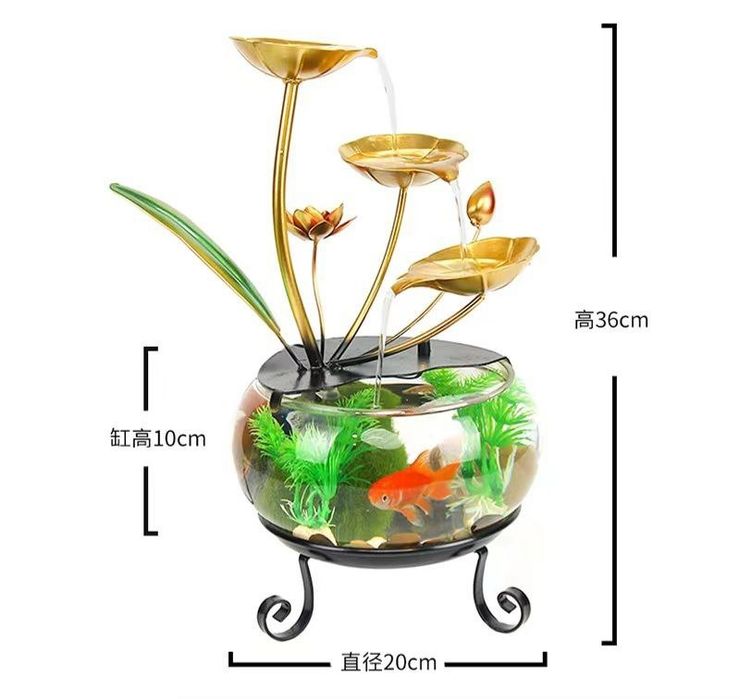 Водопад сувенир можно использовать как аквариум