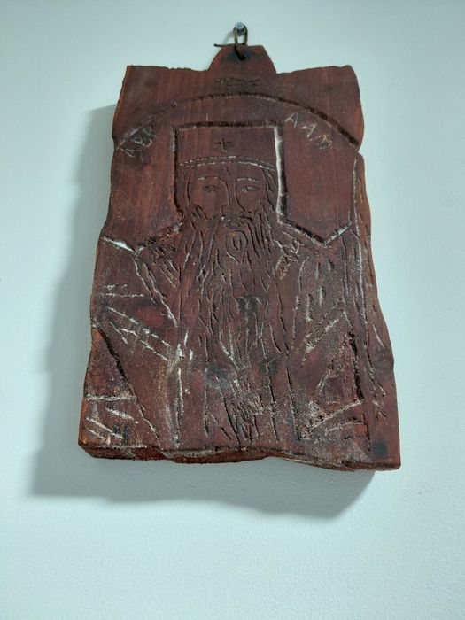 Icoana lemn, sfantul Avraam