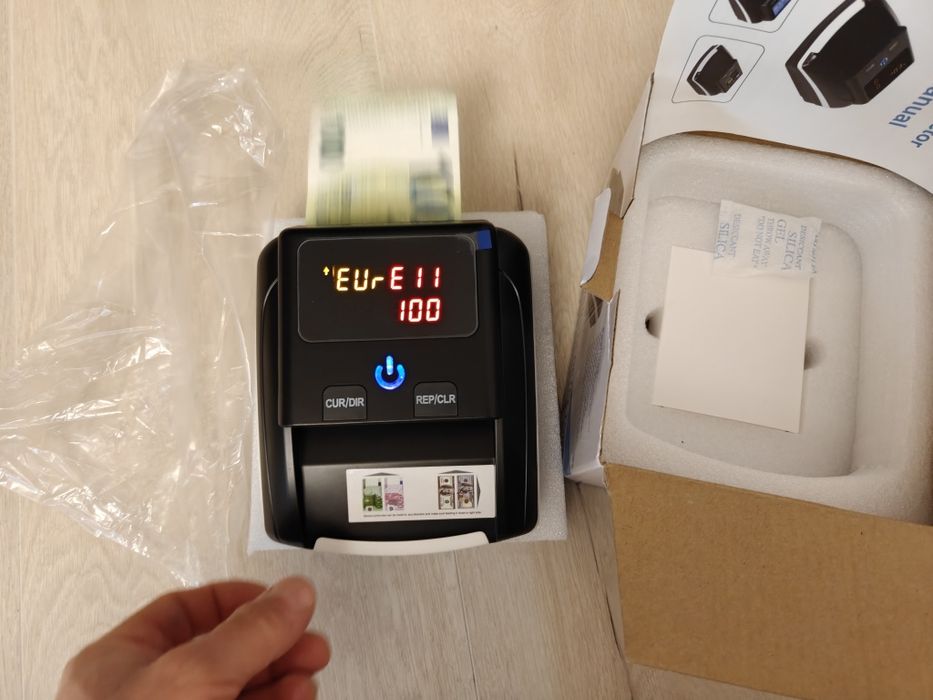 Детектор за фалшиви EURO ЕВРО и USD ДОЛАР банкноти