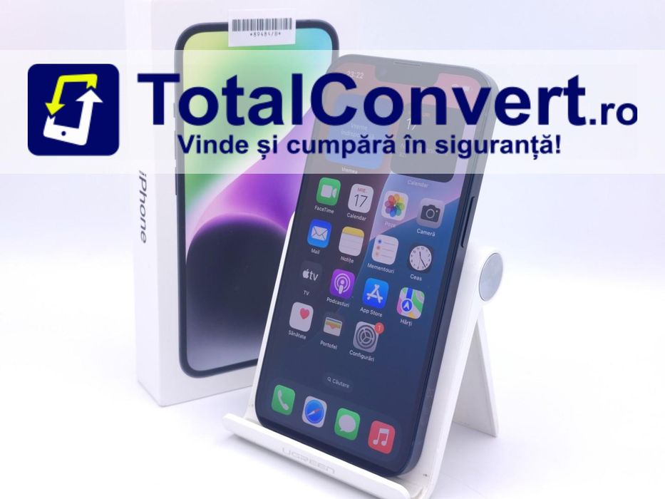 Apple iPhone 14 128GB Black 4GB Single SIM, Garantie 24 luni | #D89484