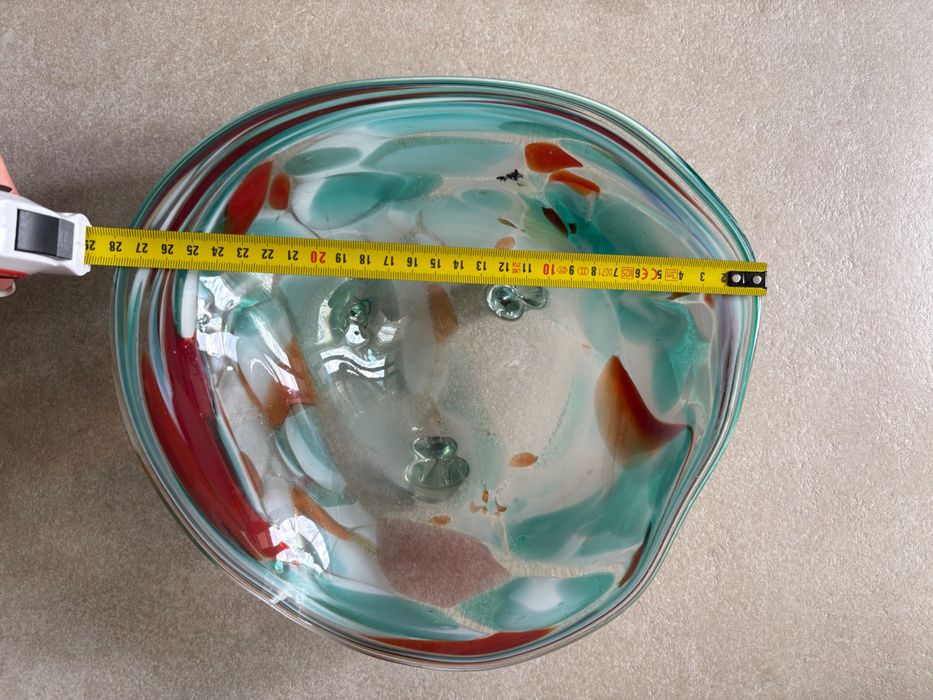 Стъклена декоративна купа