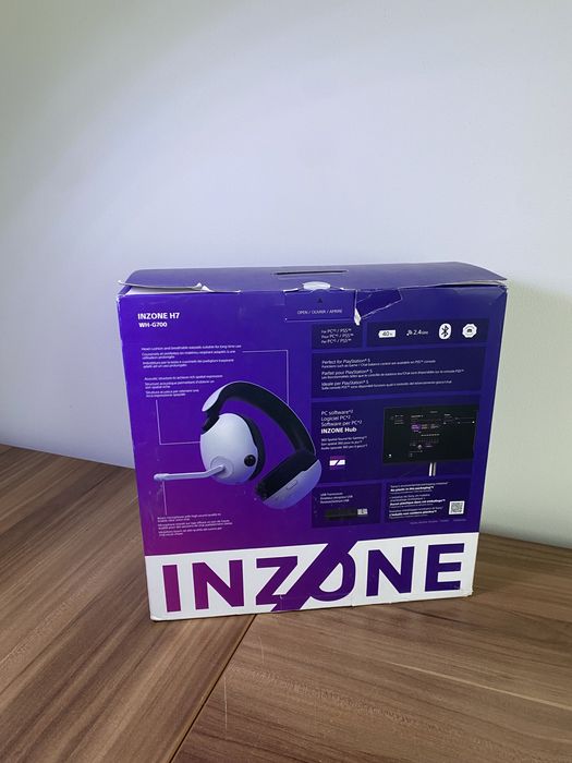 Wireless Gaming Headset Sony Inzone H7, WH-G700, White, Sigilat