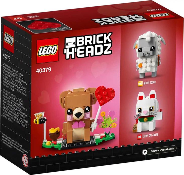 LEGO "BrickHeadz" — 40379 Valentines Bear.