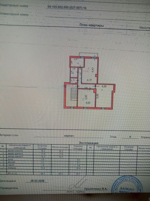 Продается 3х комнатная квартира в центре