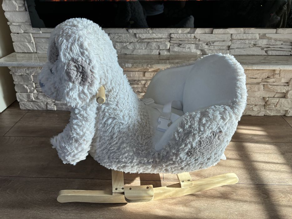 Люлка със седалка KikkaBoo - Бяло кученце