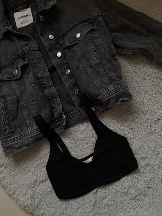 КОМБО! Дънково якенце и топ