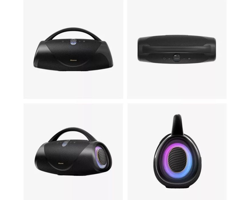 Нова безжична Bluetooth портативна колонка Hisense - VoyageBoom, IP67, черна 320W