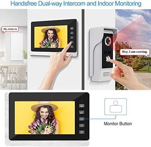 7" Видео домофон система с отключване и мониторинг