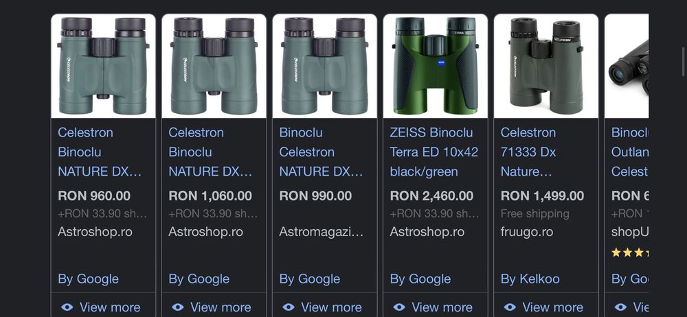 Binoclu Celestron NatureDX 10-42 NOU