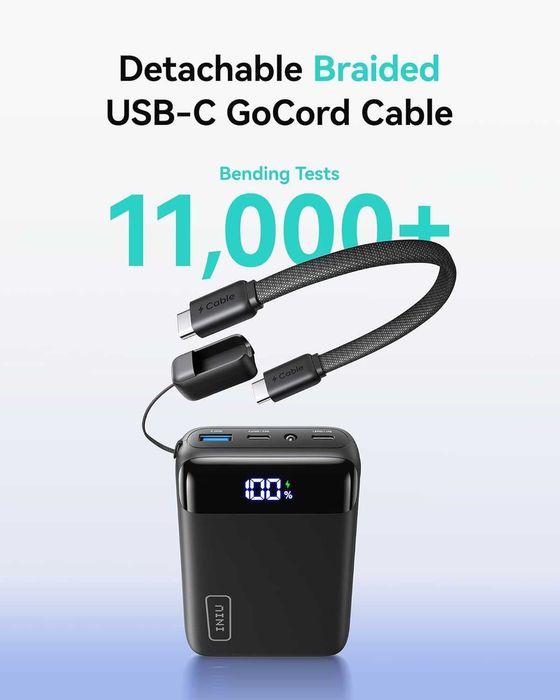 Самое маленькое зарядное устройство INIU Carry P51-E2 22.5W 20000 mAh