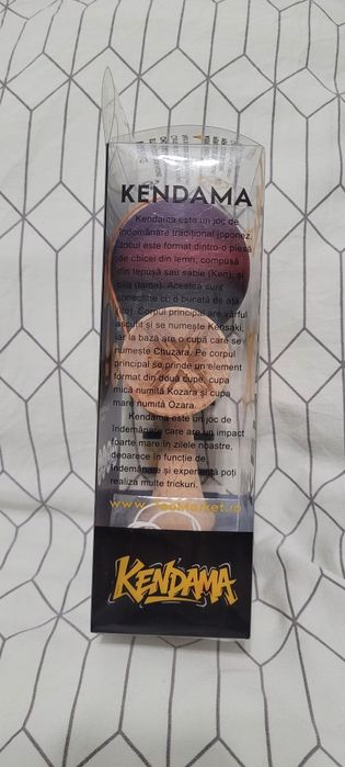 Kendama X Originala, Profesionala, Flippy, din Lemn, Rubber Grip