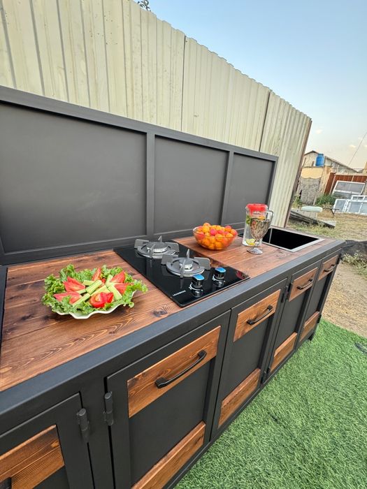 Мангалный комплекс в стиле Лофт