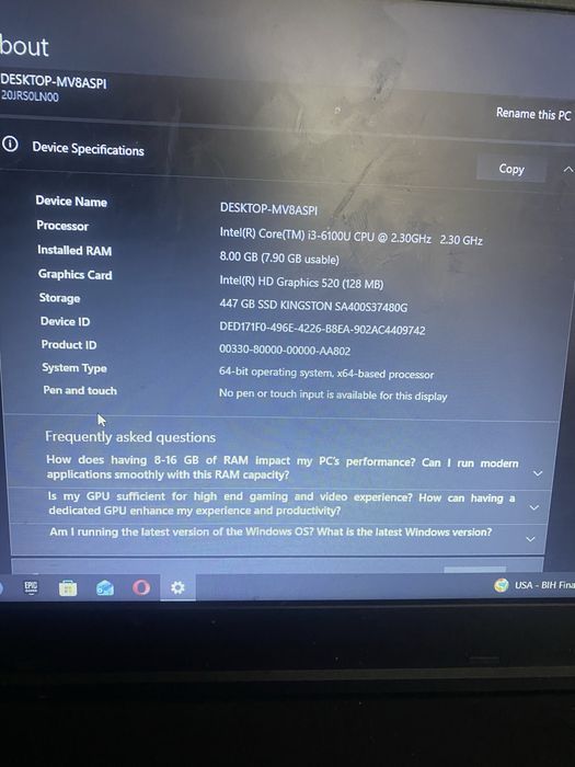 Laptop lenovo thinkpad