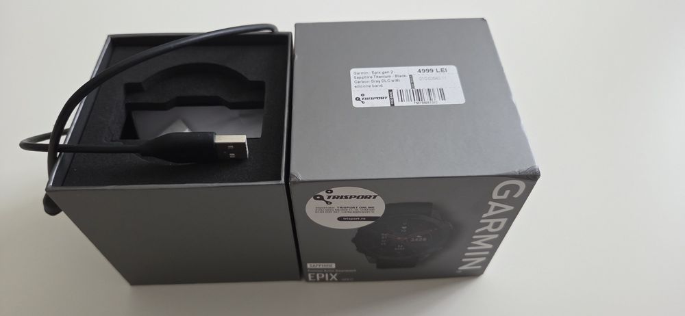 Garmin Epix Gen 2 AMOLED + 5 curele | Cutie & accesorii originale | Full funcțional | Predare personală