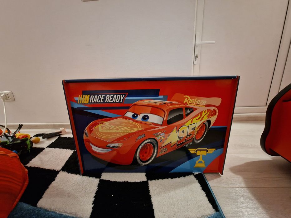 Set 2 paturi Fulger McQueen 3D + lada + covor