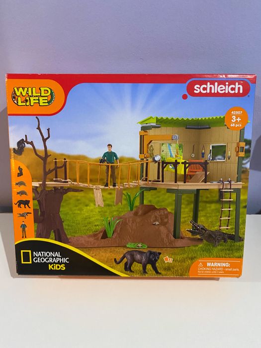 Schleich Wild Life Приключенска станция (42507) - 68 части, ново