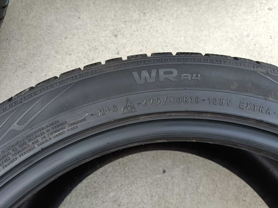Doua anvelope iarna 275 40 19 nokian WRa4 profil de 7,8 mm