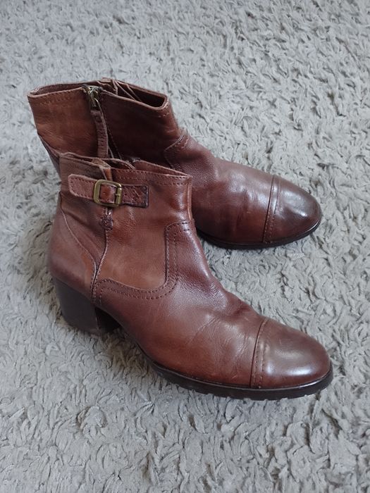Ghete de piele naturală Massimo Dutti