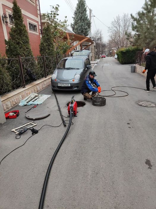 Чистка канализации аппаратом