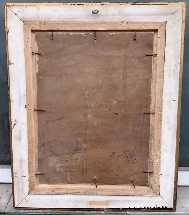 Tablou vechi - bol cu trandafiri - semnat C. Cutescu Storck