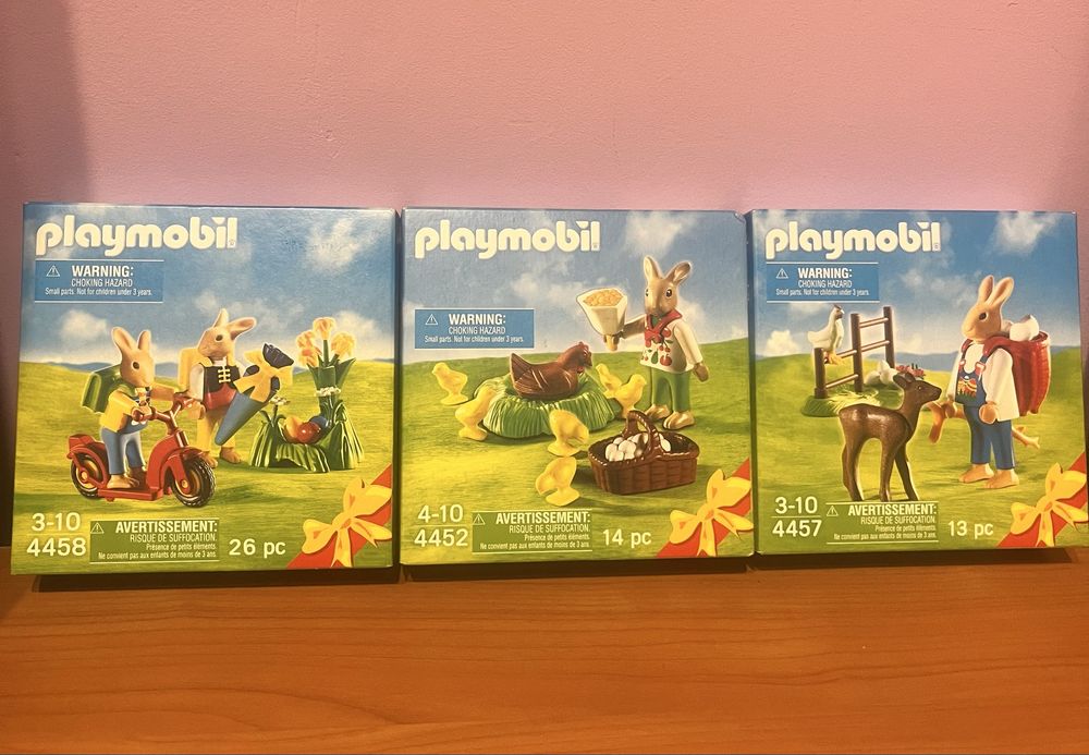 Seturi de colecție Playmobil (4458, 4452, 4457)