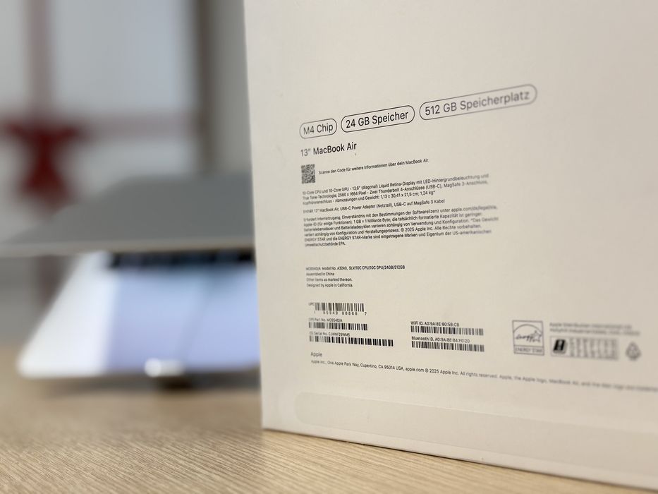 Macbook Air M4 24 GB RAM 512 SSD NOU CU GARANȚIE 1AN