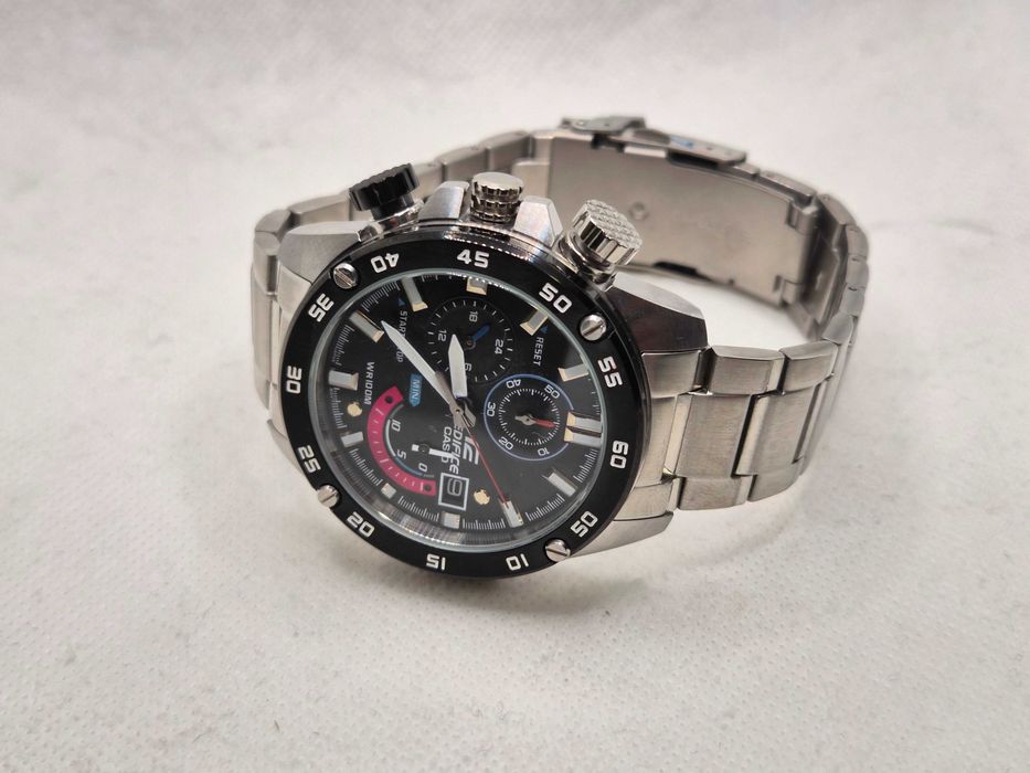 Ceas Sport Casio Edifice EFR 558 db SILVER Black friday Garantie 2 ani